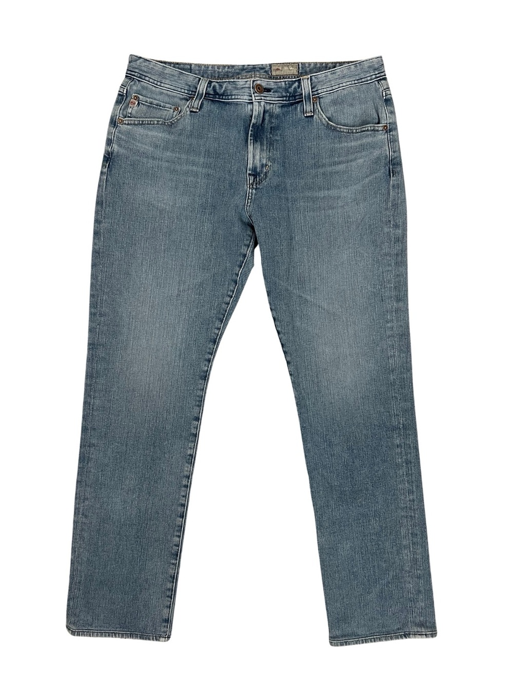 AG Adriano Goldschmied The Everett Slim Straight Jeans Mens 36x34 Blue Denim